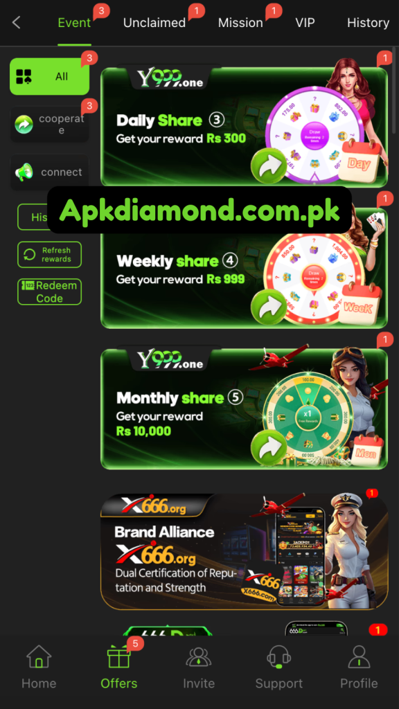 y999 bonuses & rewards
