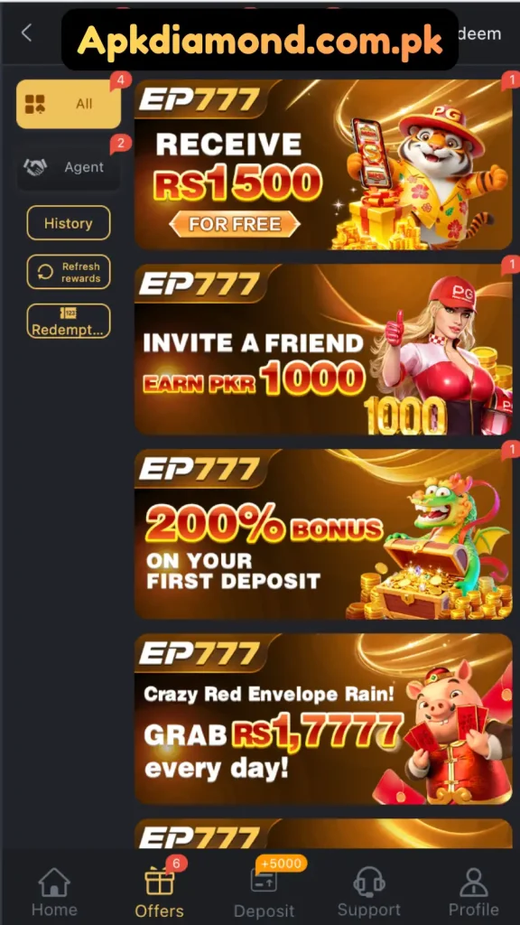 EP777 Bonuses & Rewards