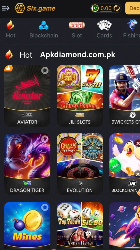 six game hot games